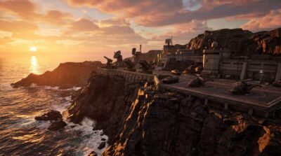Coastal Fortress Wallpaper